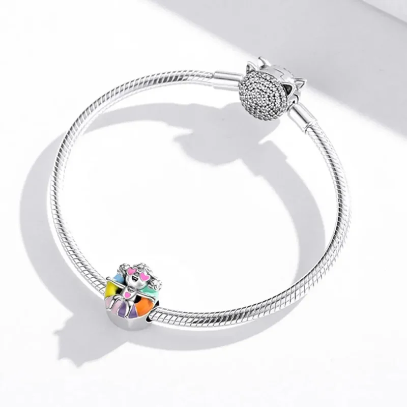 (zdjęcie do) Charms Typu Pandora Dziewczyna z kółkiem do pływania - SCC1918 - Wyświetl 3
