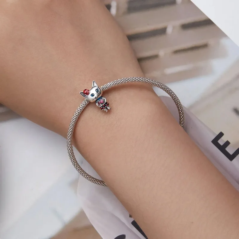 (zdjęcie do) Charms Typu Pandora Dziwny kot - SCC2377 - Wyświetl 5