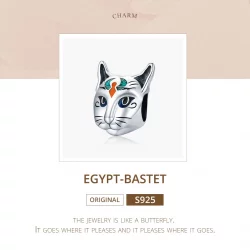 Charms Typu Pandora Egipt - Cat God Besti - SCC1859