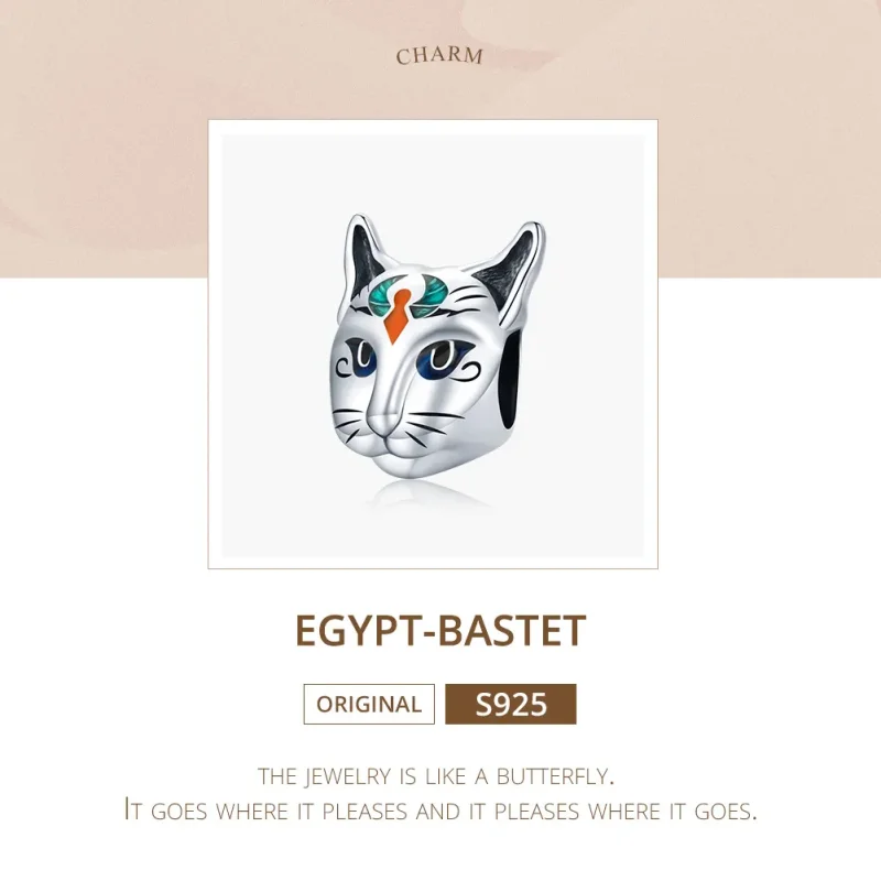 (zdjęcie do) Charms Typu Pandora Egipt - Cat God Besti - SCC1859 - Wyświetl 6