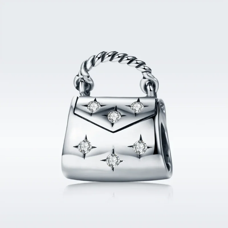 (zdjęcie do) Charms Typu Pandora Elegancka torba na zakupy - SCC607 - Wyświetl 2
