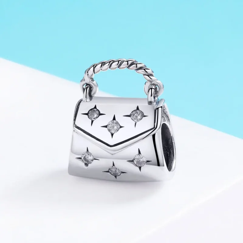 (zdjęcie do) Charms Typu Pandora Elegancka torba na zakupy - SCC607 - Wyświetl 3