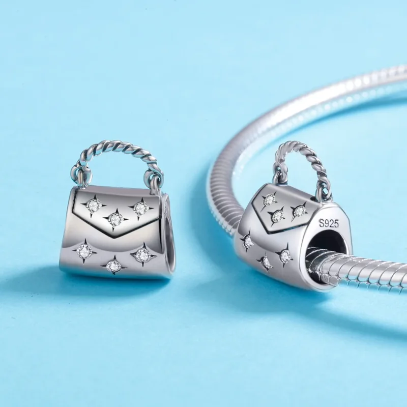 (zdjęcie do) Charms Typu Pandora Elegancka torba na zakupy - SCC607 - Wyświetl 5