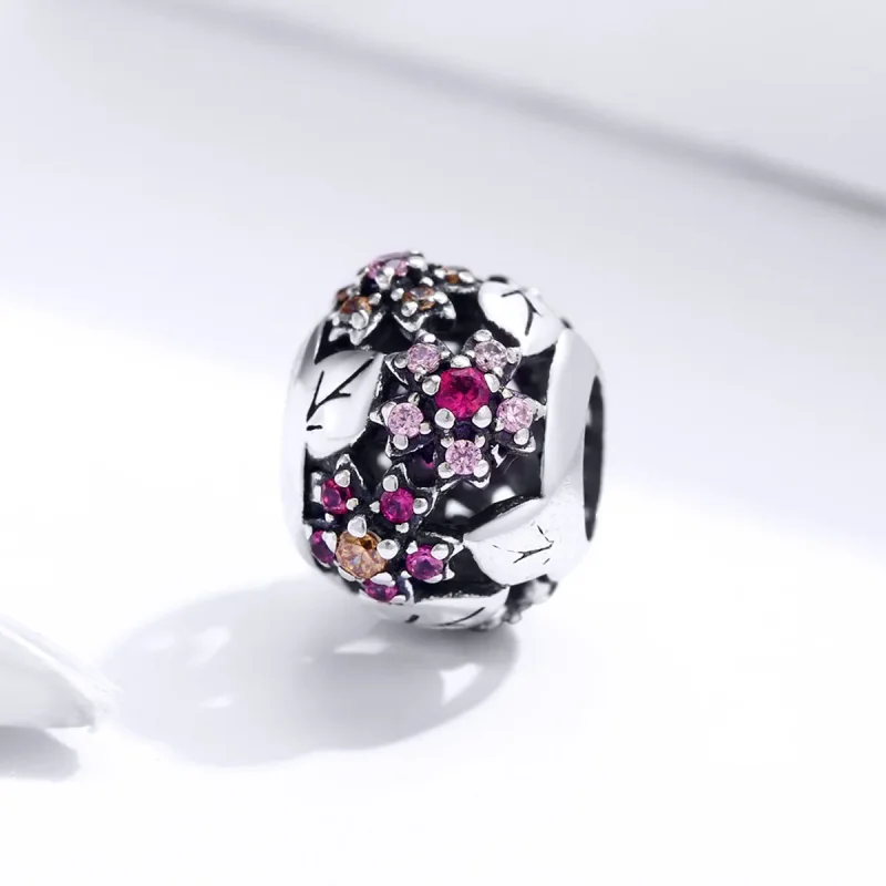 (zdjęcie do) Charms Typu Pandora Elegancki Kwiat Wiśni - SCC1446 - Wyświetl 2