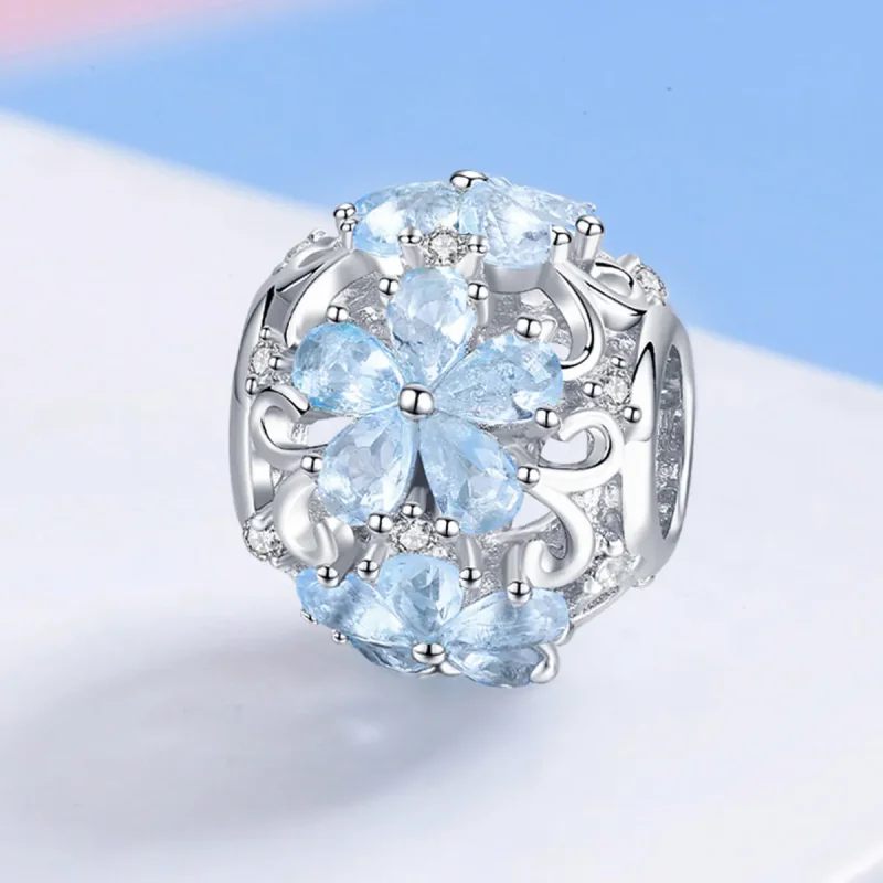 (zdjęcie do) Charms Typu Pandora Eleganckie płatki śniegu - SCC941 - Wyświetl 2