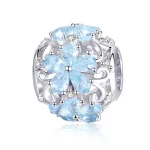 Charms Typu Pandora Eleganckie płatki śniegu - SCC941