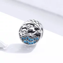 Charms Typu Pandora Fala i mewy - SCC1454