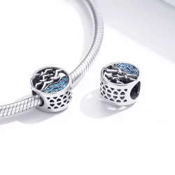 Charms Typu Pandora Fala i mewy - SCC1454