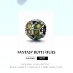 Charms Typu Pandora Fantasy Motyle - SCC1705