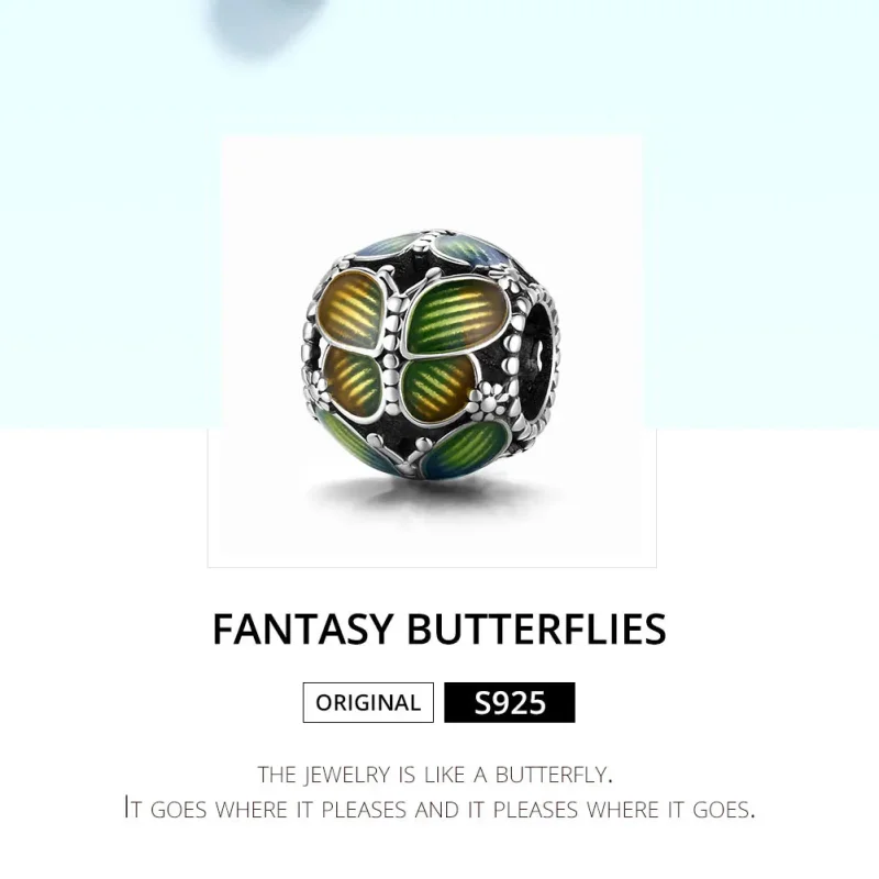 (zdjęcie do) Charms Typu Pandora Fantasy Motyle - SCC1705 - Wyświetl 6