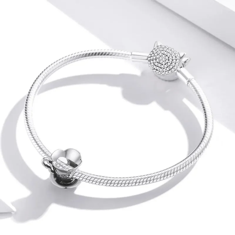(zdjęcie do) Charms Typu Pandora filiżanka do herbaty - SCC1899 - Wyświetl 3
