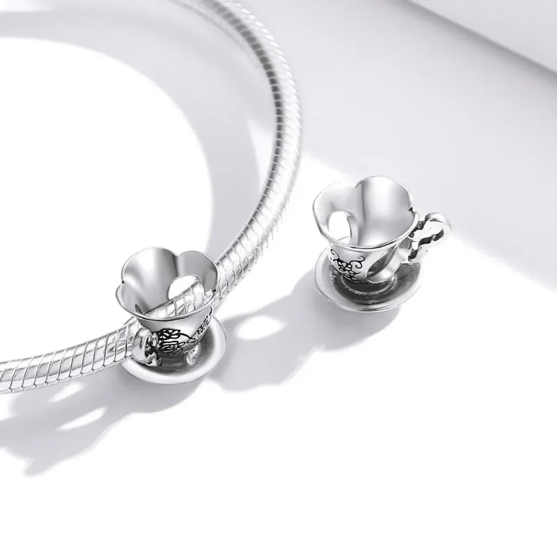 (zdjęcie do) Charms Typu Pandora filiżanka do herbaty - SCC1899 - Wyświetl 4