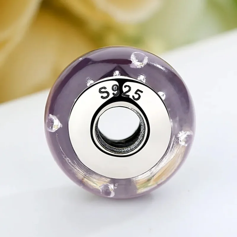 (zdjęcie do) Charms Typu Pandora Fioletowe szkło Murano - SCZ001 - Wyświetl 5