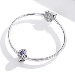 Charms Typu Pandora Fioletowy urok - SCC1928