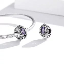 Charms Typu Pandora Fioletowy urok - SCC1928