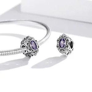 Charms Typu Pandora Fioletowy urok - SCC1928