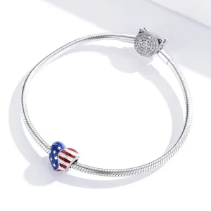 Charms Typu Pandora Flaga Ameryki - BSC281