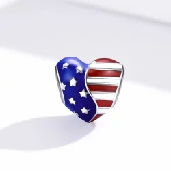 Charms Typu Pandora Flaga Ameryki - BSC281