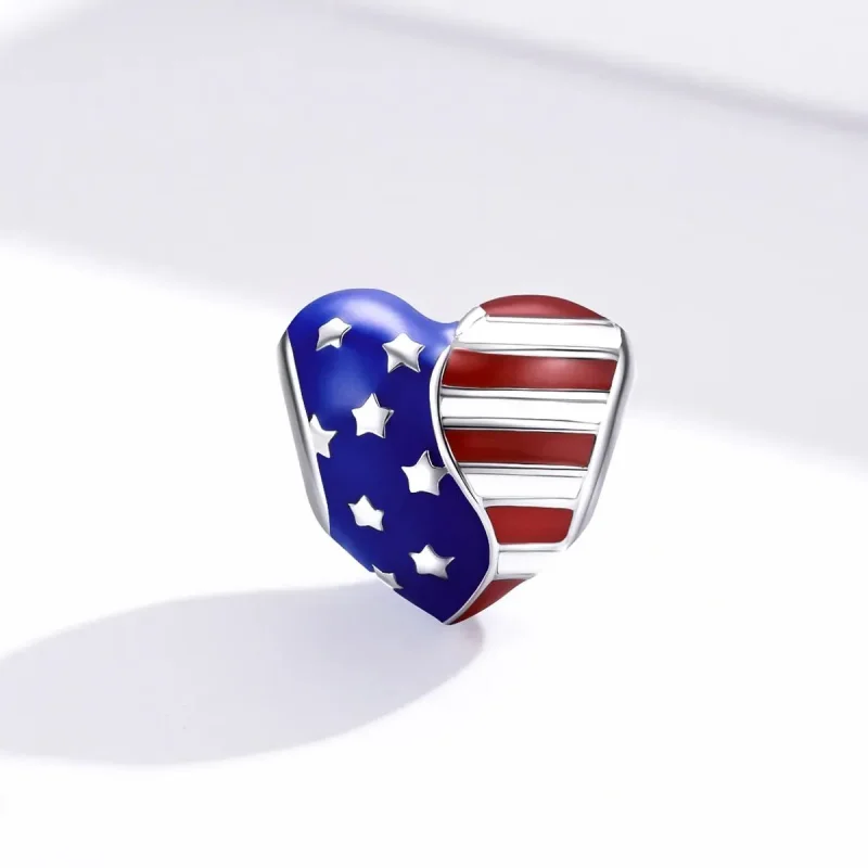 (zdjęcie do) Charms Typu Pandora Flaga Ameryki - BSC281 - Wyświetl 4