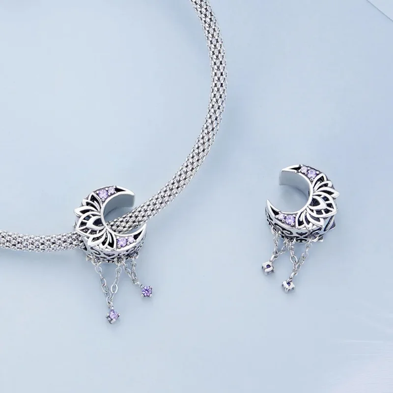 (zdjęcie do) Charms Typu Pandora Frędzel księżycowy - BSC636 - Wyświetl 4