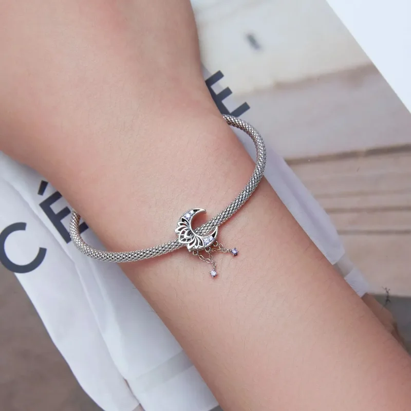 (zdjęcie do) Charms Typu Pandora Frędzel księżycowy - BSC636 - Wyświetl 5