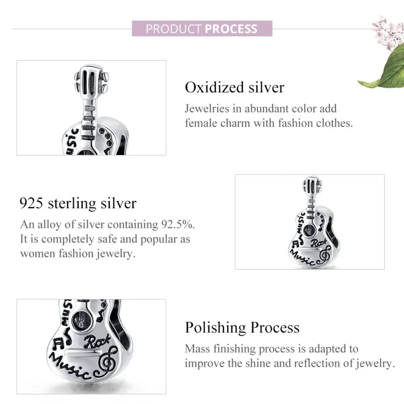 (zdjęcie do) Charms Typu Pandora Gitara - SCC1708 - Wyświetl 8
