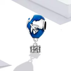 Charms Typu Pandora Globetrotter - Balon na ogrzane powietrze - SCC2028
