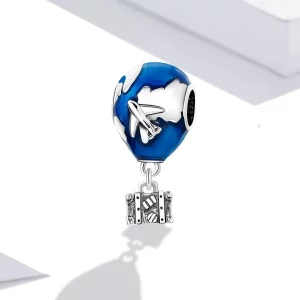 Charms Typu Pandora Globetrotter - Balon na ogrzane powietrze - SCC2028