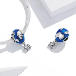 Charms Typu Pandora Globetrotter - Balon na ogrzane powietrze - SCC2028