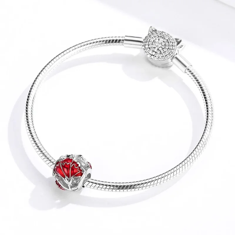(zdjęcie do) Charms Typu Pandora Goździk - BSC097 - Wyświetl 3