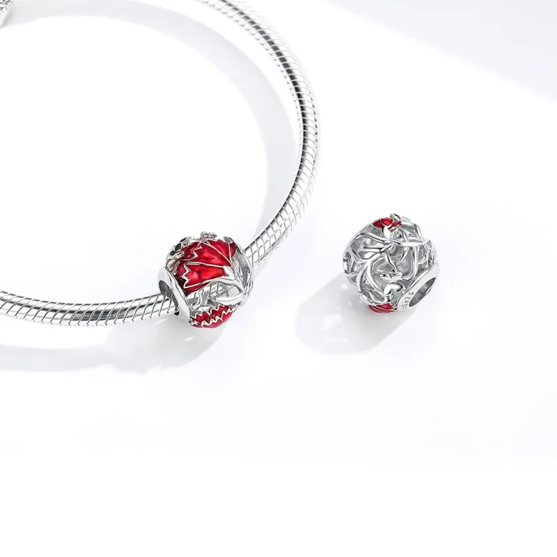 (zdjęcie do) Charms Typu Pandora Goździk - BSC097 - Wyświetl 4