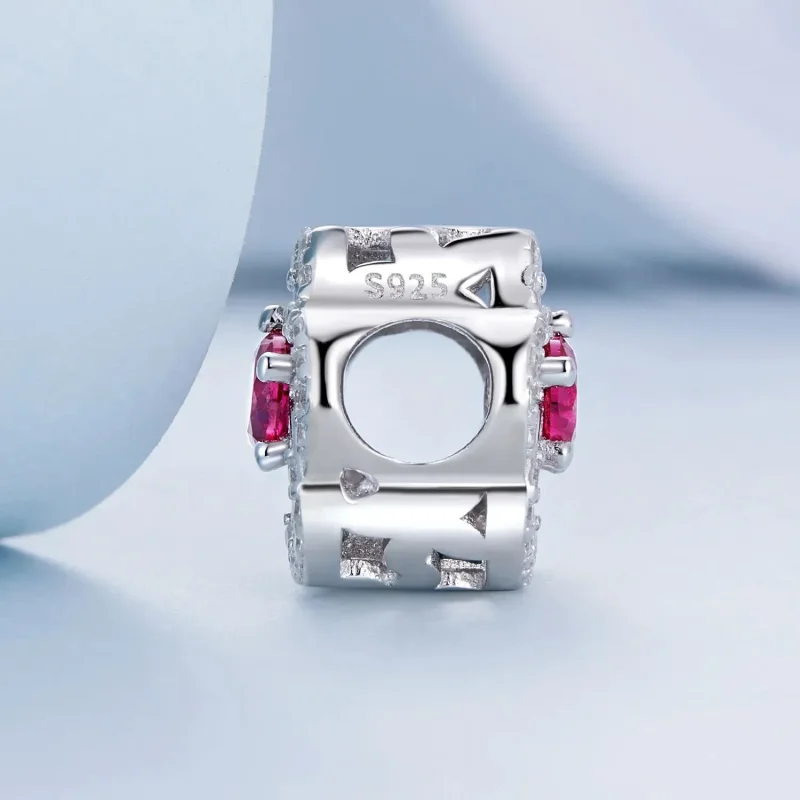 (zdjęcie do) Charms Typu Pandora Gradientowe Kwiaty - BSC625 - Wyświetl 3