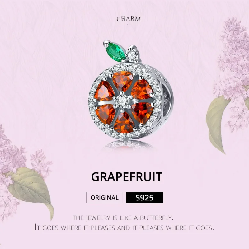 (zdjęcie do) Charms Typu Pandora Grejpfrut - SCC1277 - Wyświetl 2
