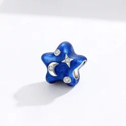 Charms Typu Pandora Gwiaździste niebo w blasku księżyca - BSC178