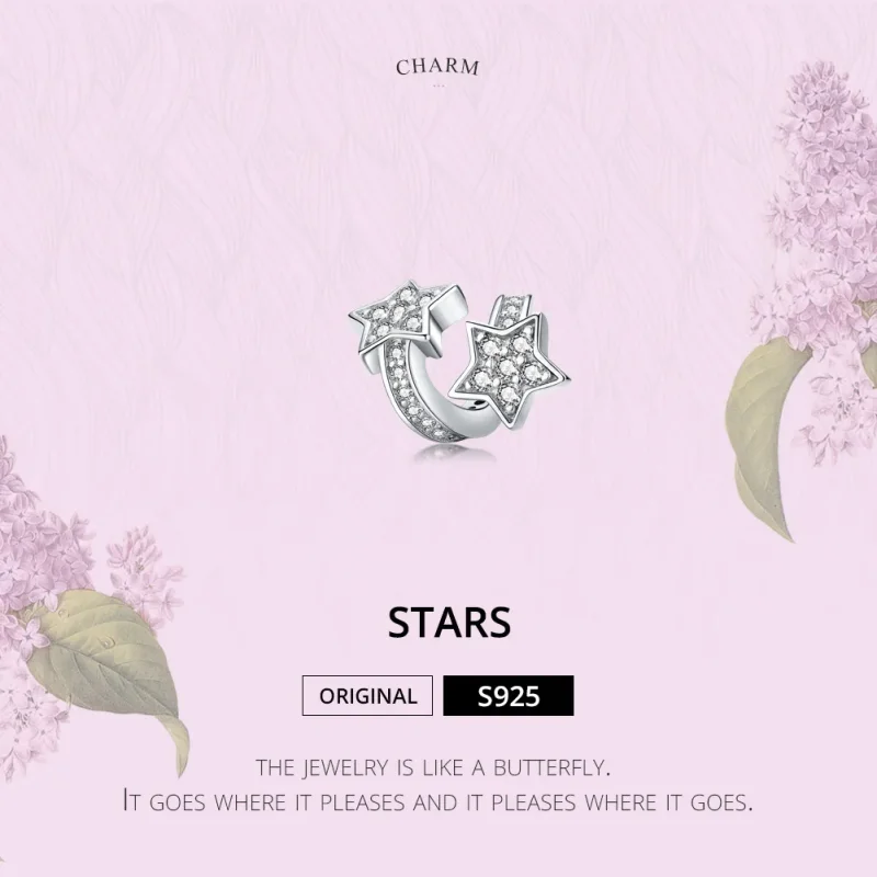 (zdjęcie do) Charms Typu Pandora Gwiazdy datowały się nawzajem - SCC1244 - Wyświetl 2