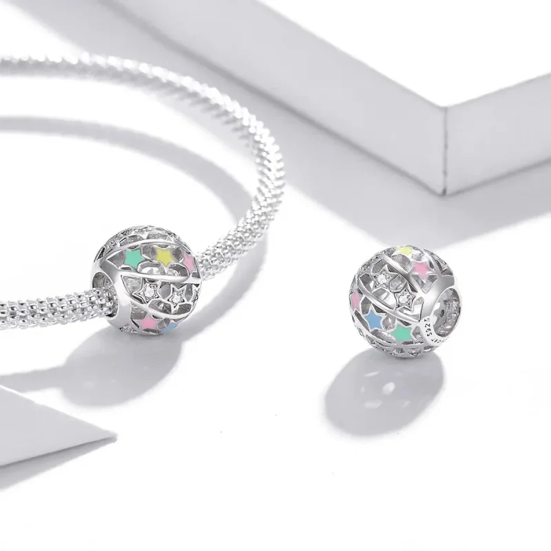 (zdjęcie do) Charms Typu Pandora Gwiezdna Planeta - BSC438 - Wyświetl 4