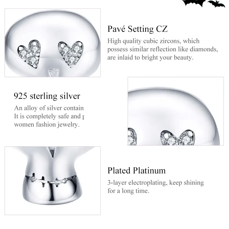 (zdjęcie do) Charms Typu Pandora Halloweenowa czaszka - SCC1362 - Wyświetl 6