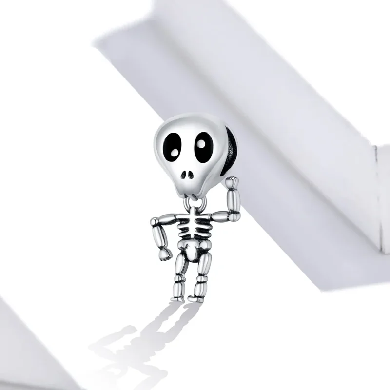 (zdjęcie do) Charms Typu Pandora Halloweenowy człowiek z czaszką - SCC1617 - Wyświetl 2
