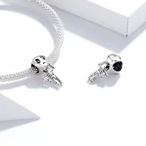 Charms Typu Pandora Halloweenowy człowiek z czaszką - SCC1617