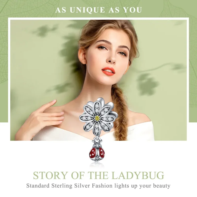 (zdjęcie do) Charms Typu Pandora Historia Biedronki - SCC727 - Wyświetl 6