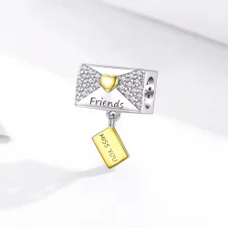 Charms Typu Pandora Intymność - Koperta - BSC468