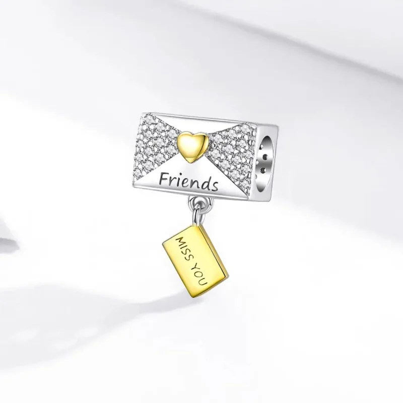 (zdjęcie do) Charms Typu Pandora Intymność - Koperta - BSC468 - Wyświetl 2