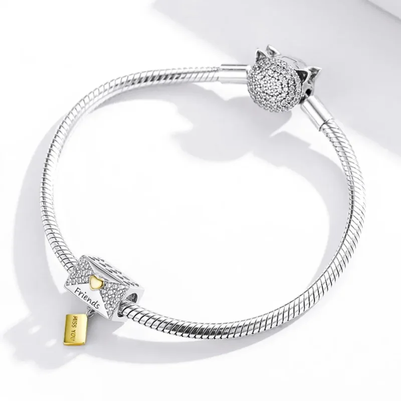 (zdjęcie do) Charms Typu Pandora Intymność - Koperta - BSC468 - Wyświetl 3