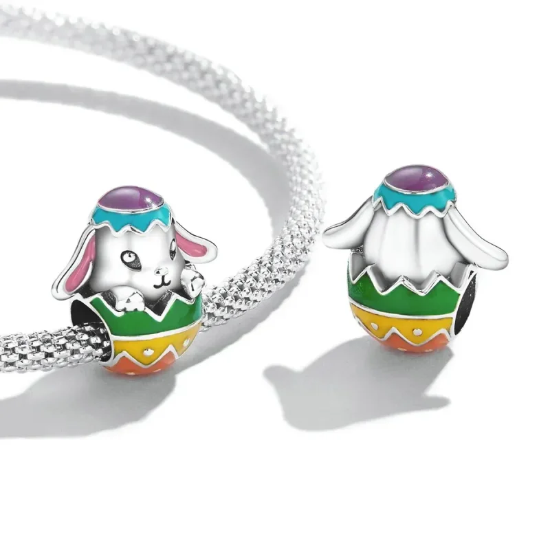 (zdjęcie do) Charms Typu Pandora Jajka Zajączka - SCC2117 - Wyświetl 4