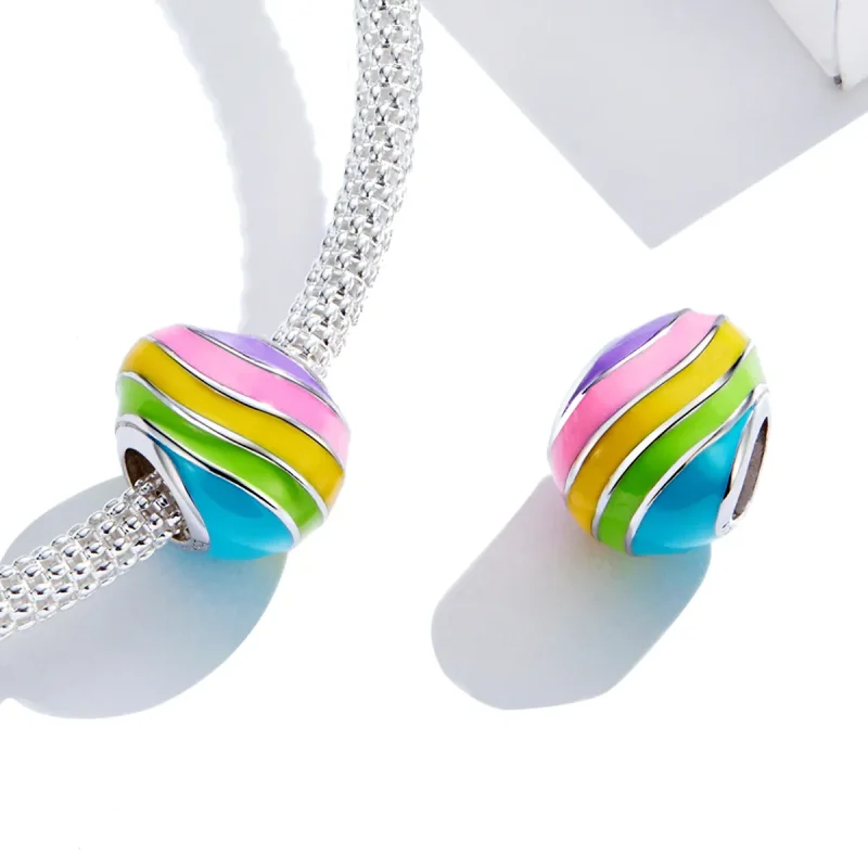 (zdjęcie do) Charms Typu Pandora Jajko wielkanocne - BSC223 - Wyświetl 4