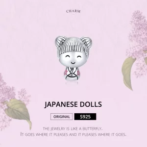 Charms Typu Pandora Japońska Lalka - SCC1455