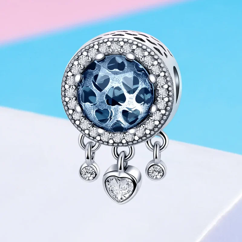 (zdjęcie do) Charms Typu Pandora Jasne Kryształowe Serce - SCC724 - Wyświetl 4