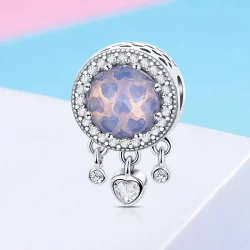 Charms Typu Pandora jasne serce - SCC999