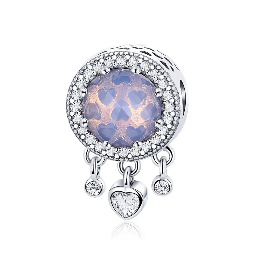 Charms Typu Pandora jasne serce - SCC999