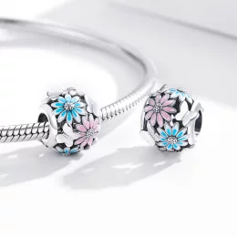 Charms Typu Pandora Jasne stokrotki - SCC1837